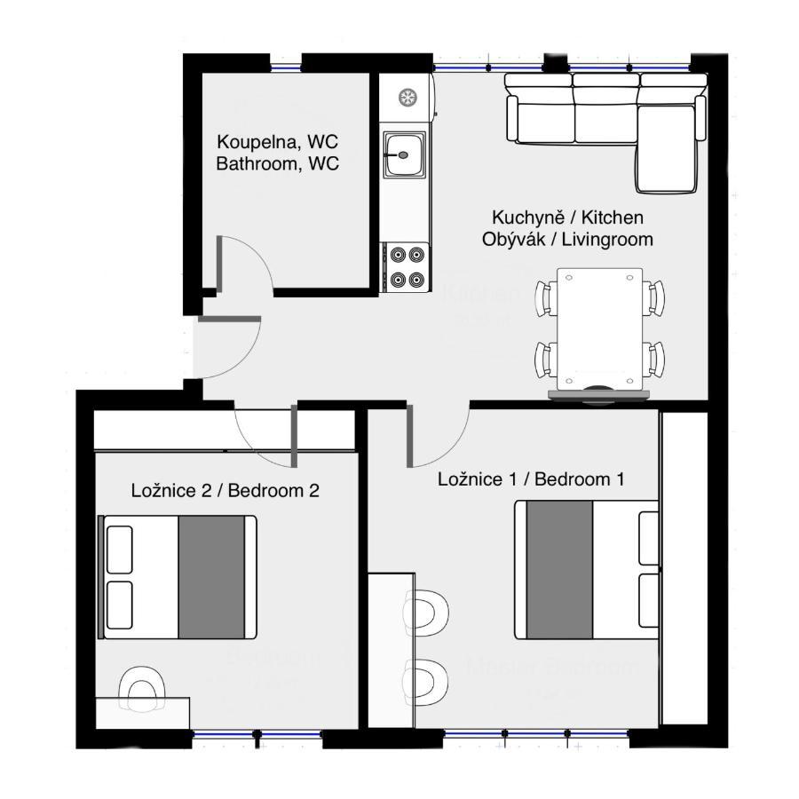 Apartman U Kolonady, Podebrady Ngoại thất bức ảnh